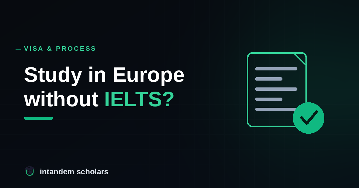 Can you study in Europe without IELTS? Sometimes — here's when
