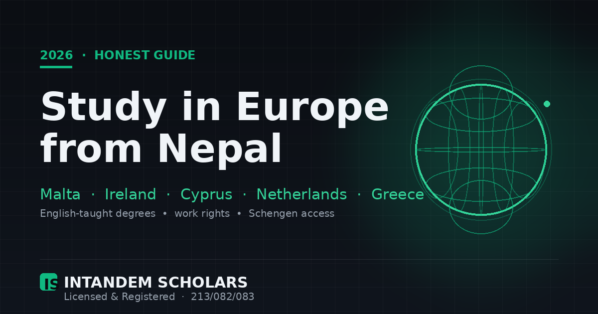 Study in Europe from Nepal: Malta, Ireland, Cyprus, Netherlands & Greece (2026)