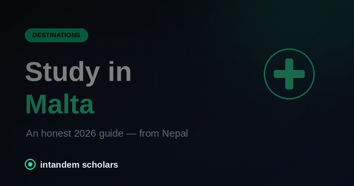 Study in Malta from Nepal: an honest 2026 guide