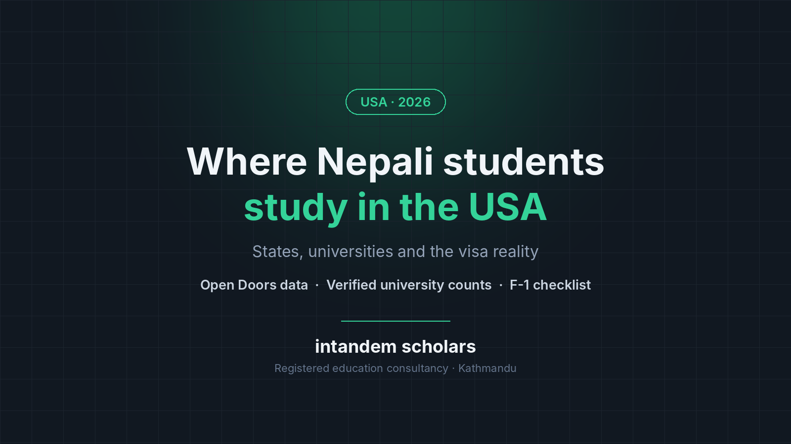 Where Nepali Students Study in the USA (2026): Top States, Universities and the F-1 Visa Reality